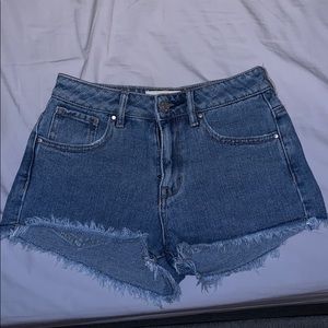 Pacsun high rise festival jean shorts